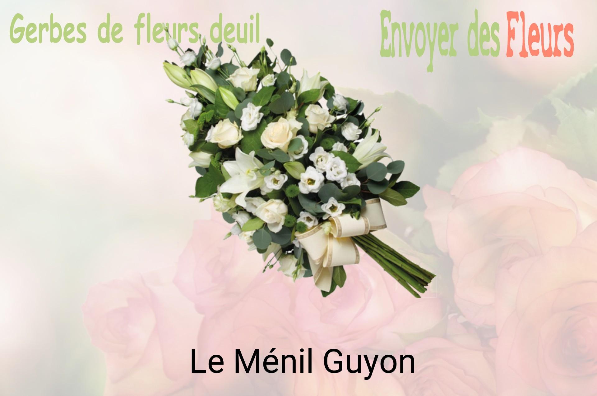 Gerbe de fleurs de deuil livrée à Le Ménil-Guyon
